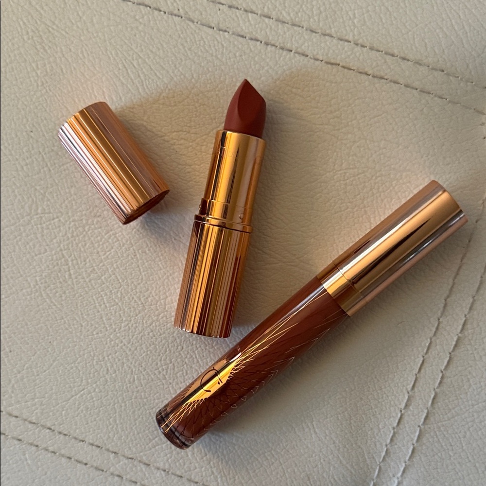 Charlotte Tilbury Pillowtalk Lipstick and Collagen Gloss Bundle